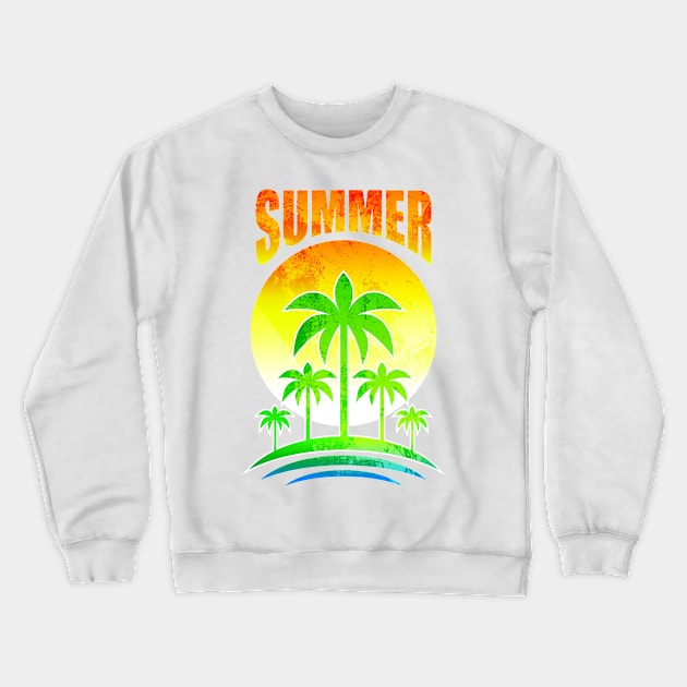 summer Crewneck Sweatshirt by clingcling